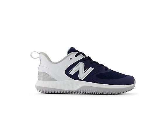 New Balance Women's VELO v3 Turf Softball Shoes - Navy with White - STVELON3 Wet Grip Rubber Outsole