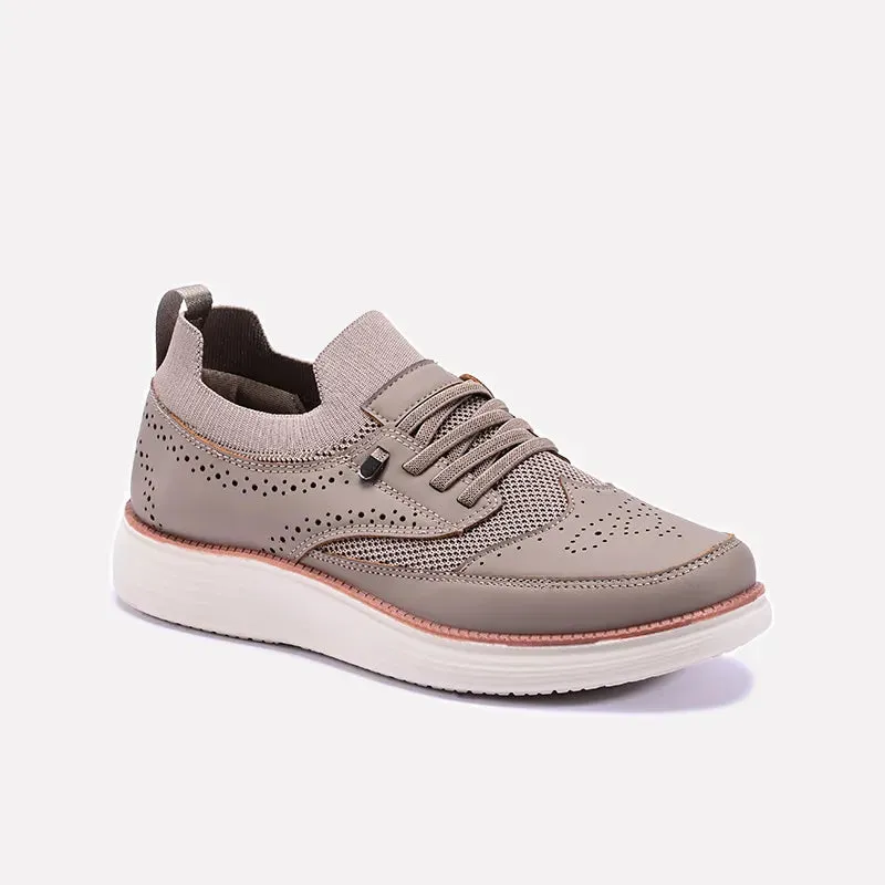 Zoom Khaki Casual Sneakers 0120492 sock liner Comfort Fit