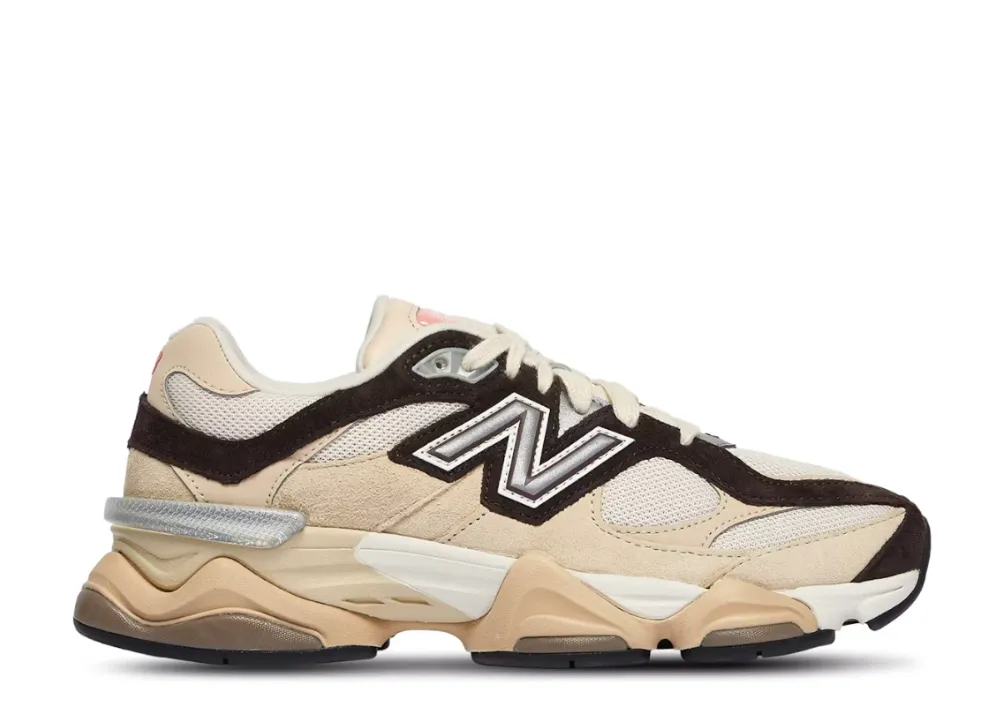 New Balance 9060 Emerging Brown Pure Black Lightweight Form Road Trip