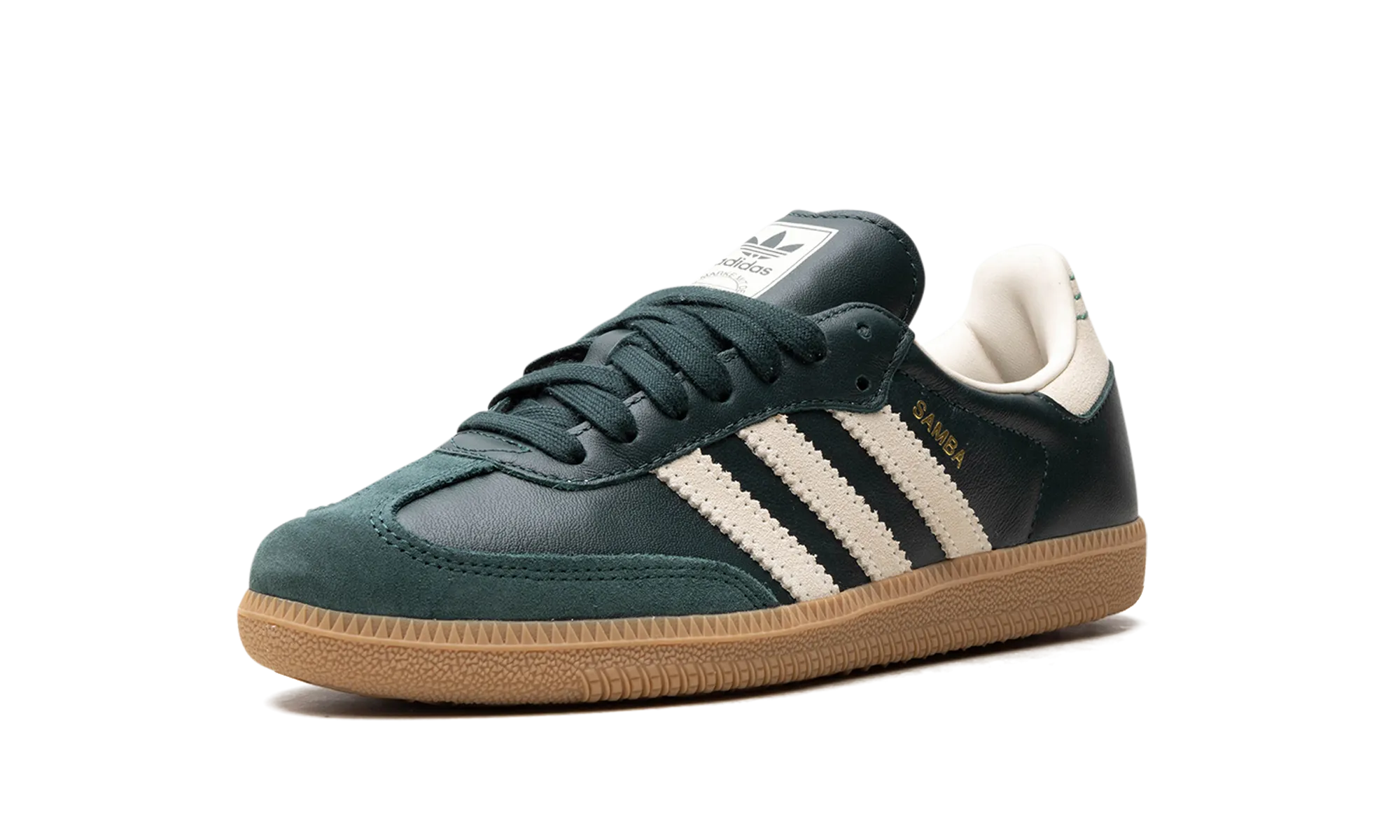 Brave Walk Air Boost Samba OG "Shadow Green Cream White Gold Metallic"