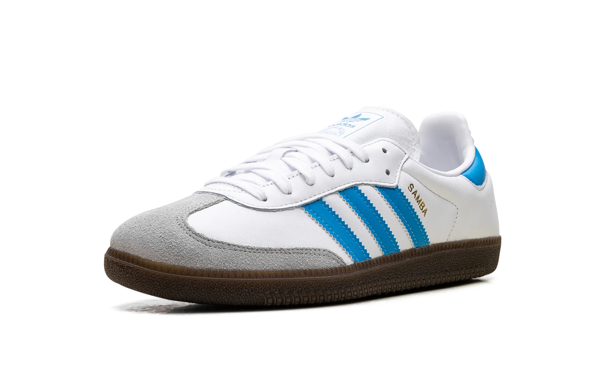 Samba OG "White Shock Cyan" Memory Foam Airport Travel Fast Go