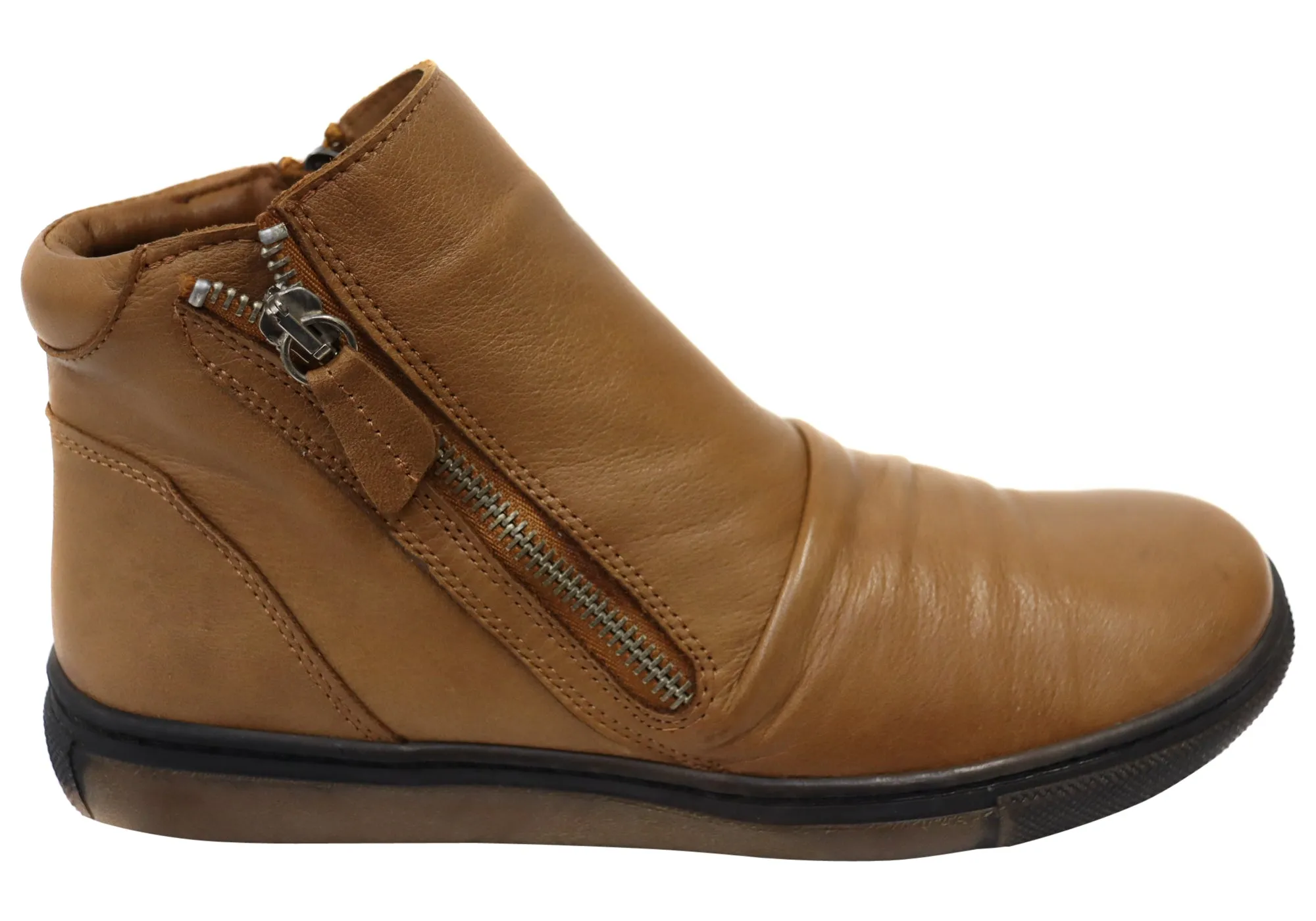 Everyday Walk Orizonte Strath Womens European Comfortable Leather Ankle Boots