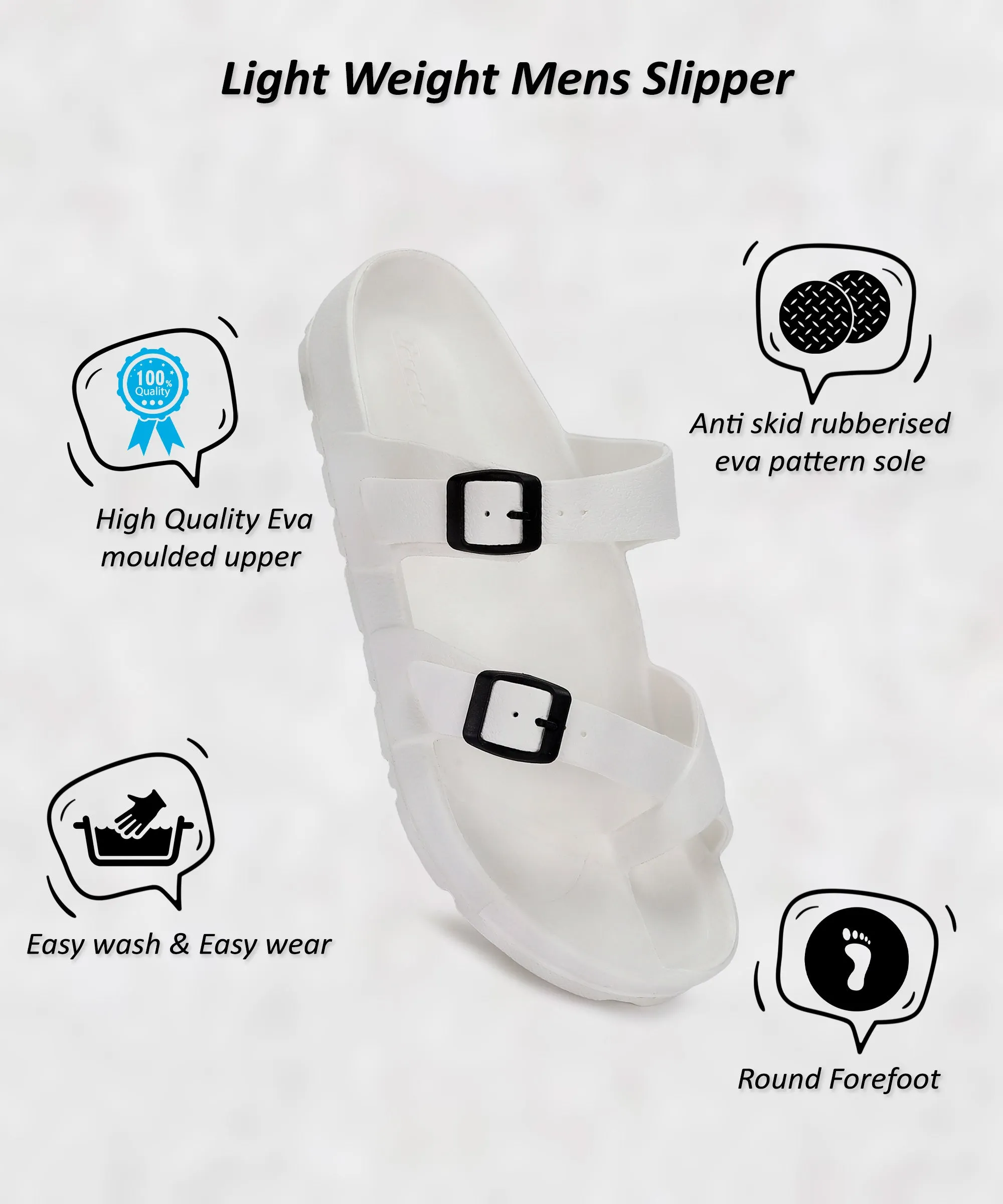 Supportive Travel Shoes. Paragon EVK3408G Trendy Comfortable Lightweight Indoor Outdoor Dailywear Slippers