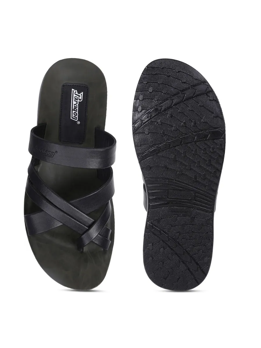 Drive Day Buckle Detail Paragon PUK2205G Men Stylish Sandals | Comfortable Sandals for Daily Outdoor Use | Casual Formal Sandals with Cushioned Soles