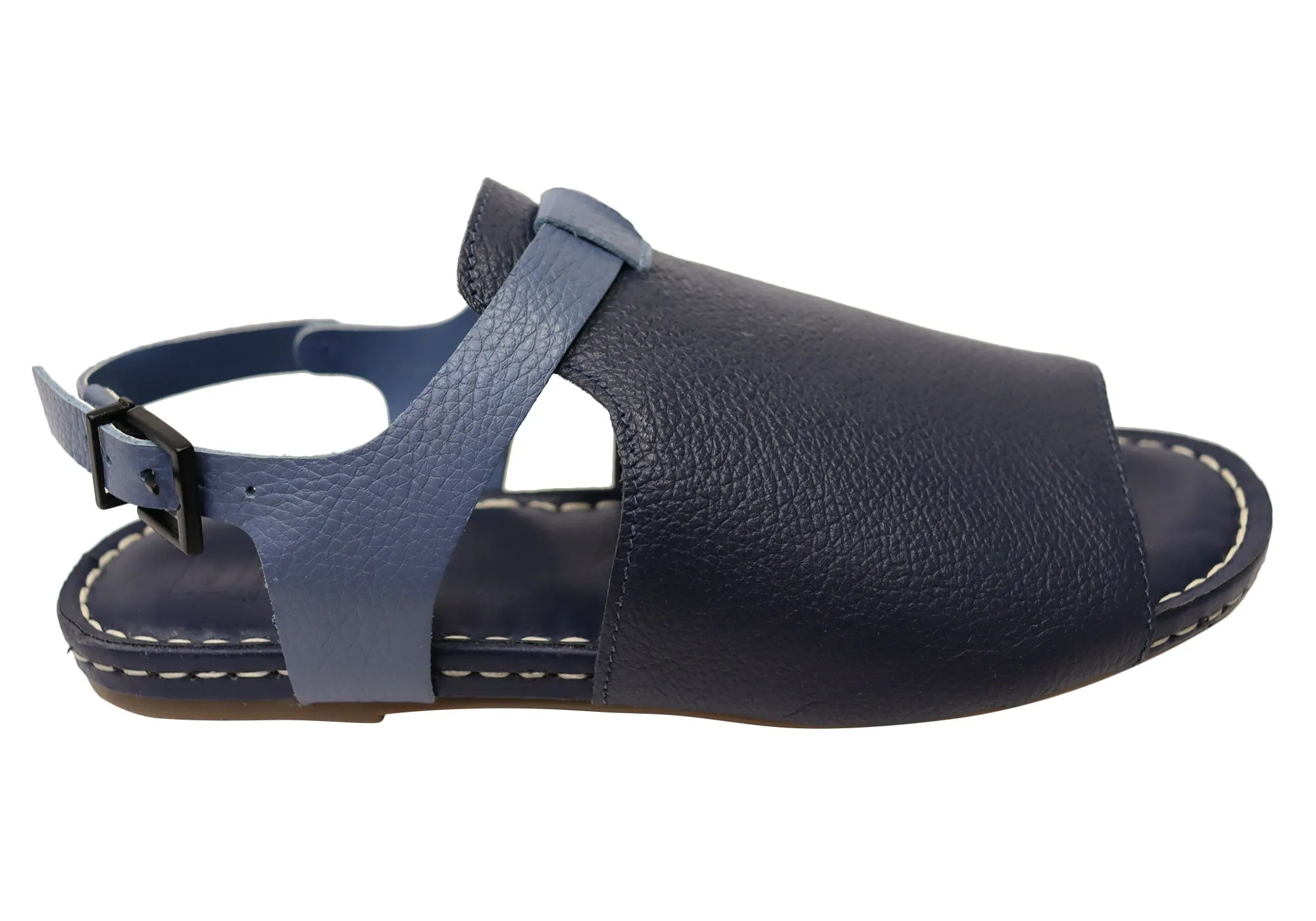 Via Paula Carmen Womens Brazilian Comfortable Leather Sandals Modern