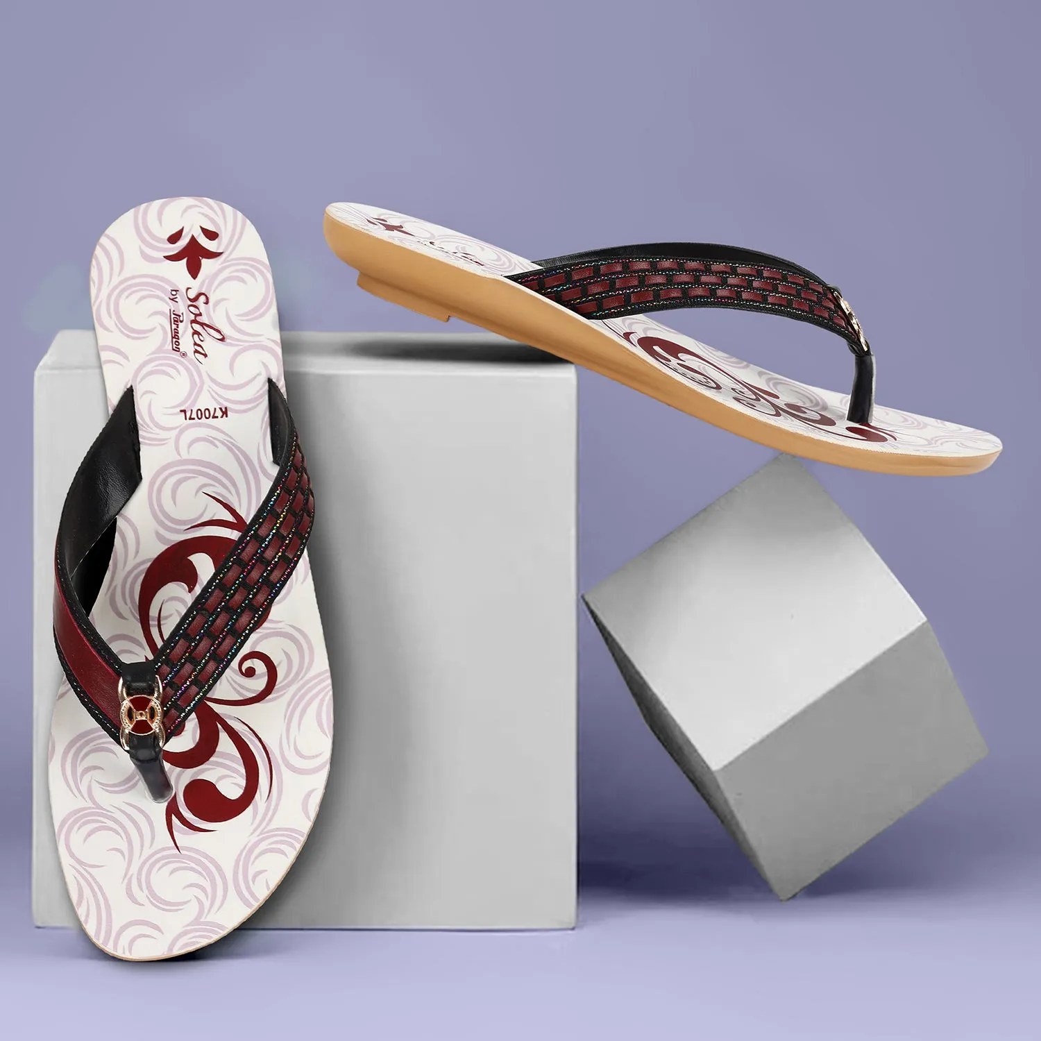 Paragon  PUK7007L Women Sandals | Casual & Formal Sandals | Stylish, Comfortable & Durable | For Daily & Occasion Wear Shock Absorbing Anti   Tear