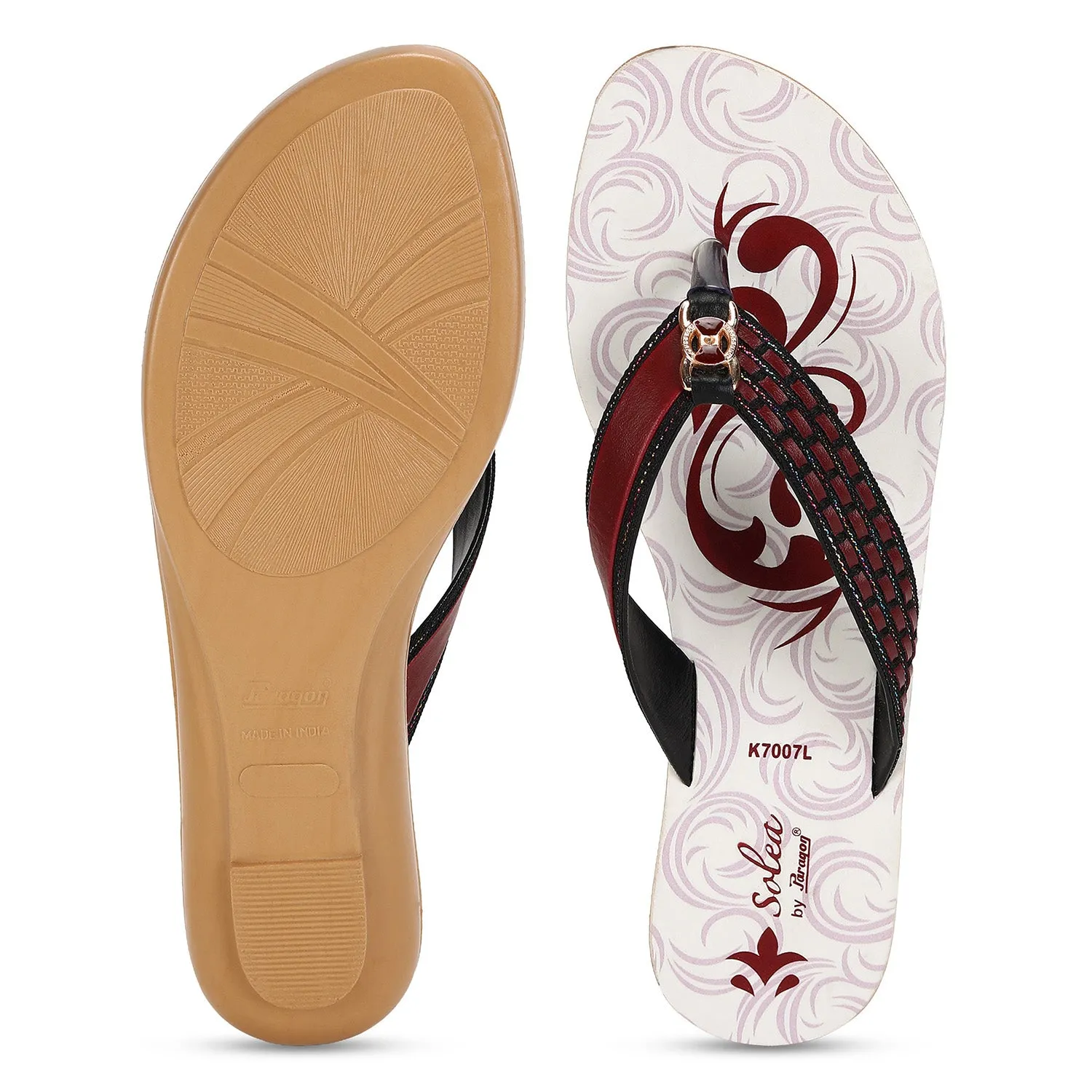 Paragon  PUK7007L Women Sandals | Casual & Formal Sandals | Stylish, Comfortable & Durable | For Daily & Occasion Wear Anti   Corrosion