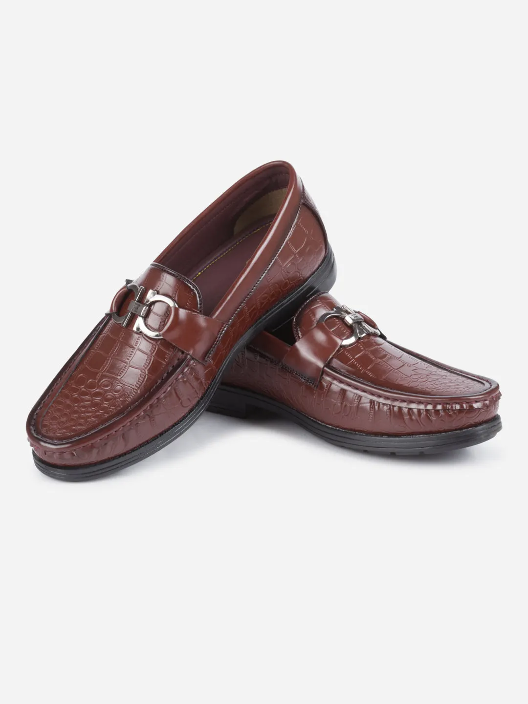 Men's Cherry Moc Toe Buckle Loafer (IX4116) Mid Rise