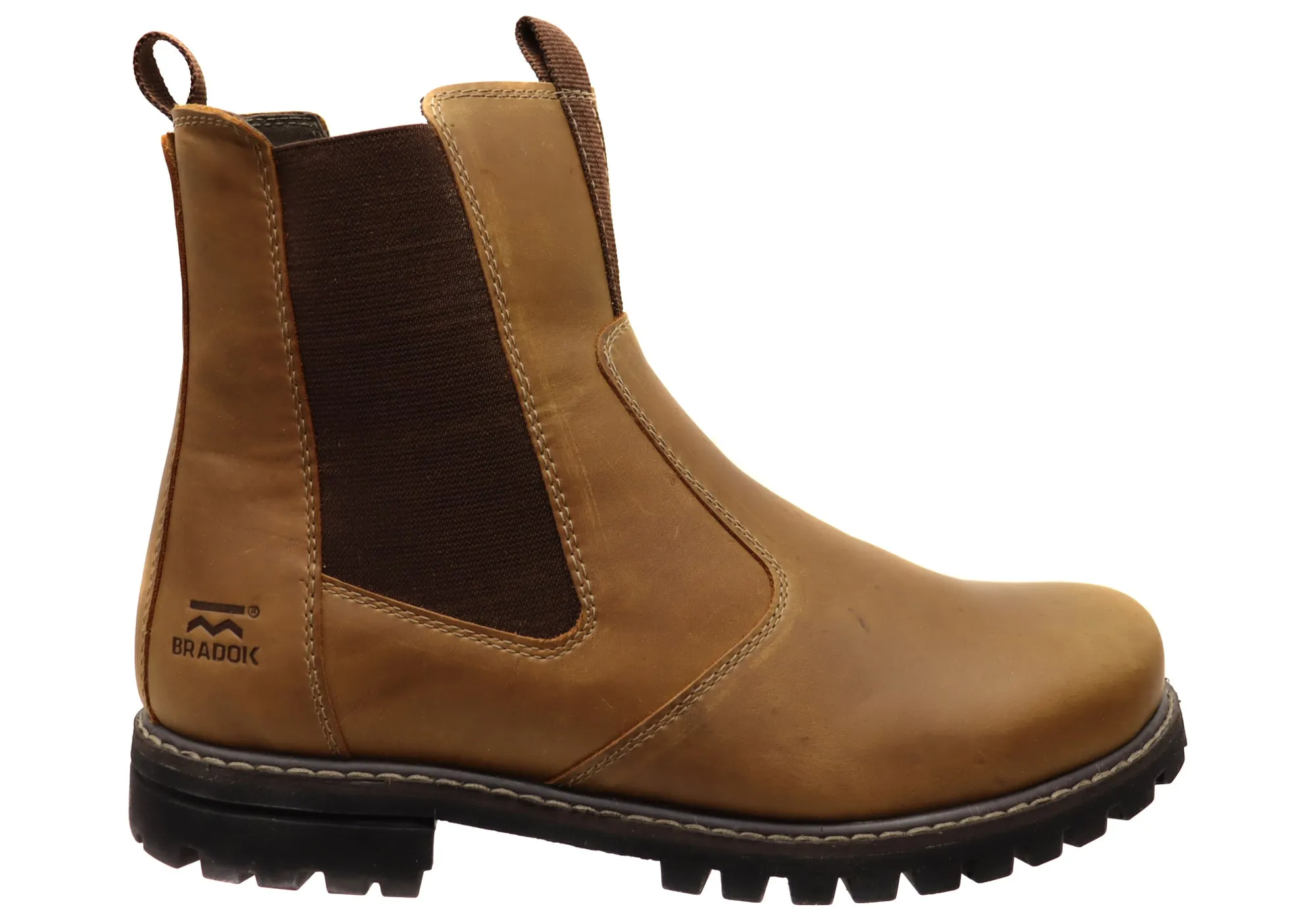 Bradok Butte Mens Comfortable Leather Chelsea Boots Made In Brazil Craft Collector