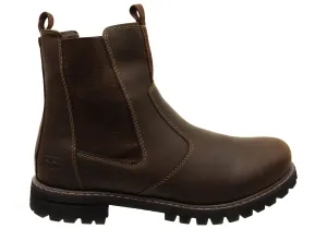 Bradok Butte Mens Comfortable Leather Chelsea Boots Made In Brazil Street Sound Rough Trail