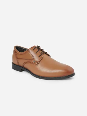 Slip On Men's Tan Round Toe Lace Up Formal (ID6023)