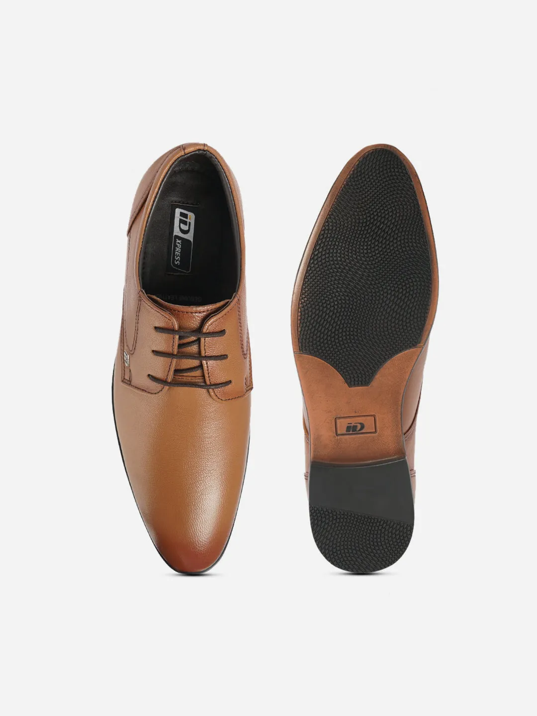 Men's Tan Round Toe Lace Up Formal (ID6023) Summer Air Winner Step