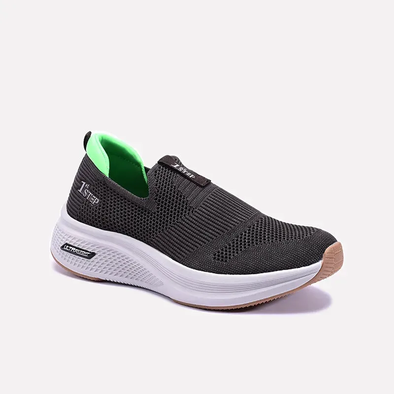 Molded Heel Cup Travel Comfort Ignite Brown Slip On Sneakers 0120505