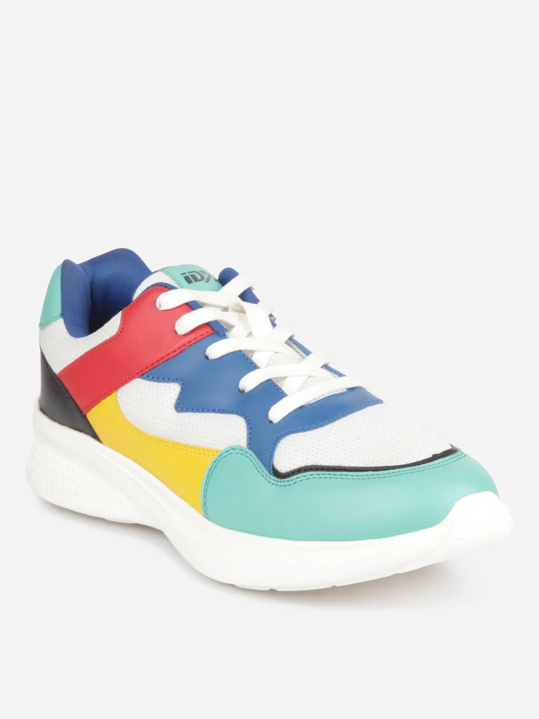 Low Profile Sole AllPurpose Men's Colourblocked Lace Up Sneakers (IX7136)