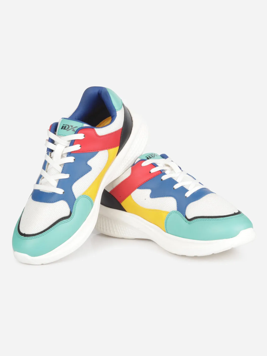 Men's Colourblocked Lace Up Sneakers (IX7136) Track Walk
