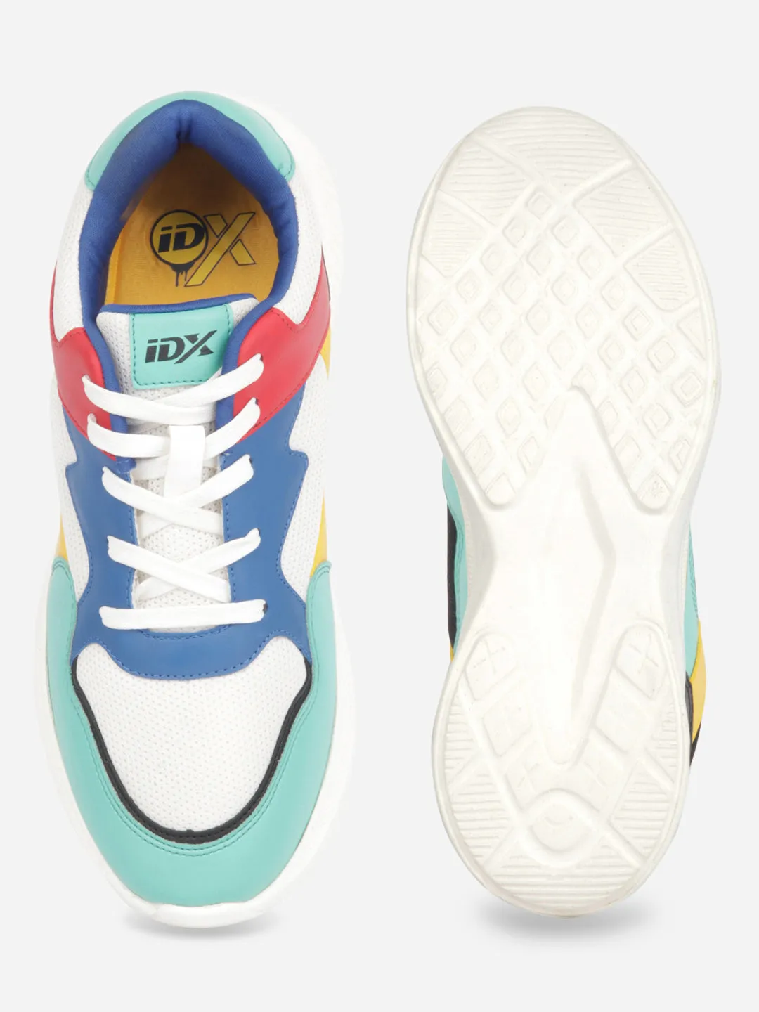 Men's Colourblocked Lace Up Sneakers (IX7136) Smooth Walk