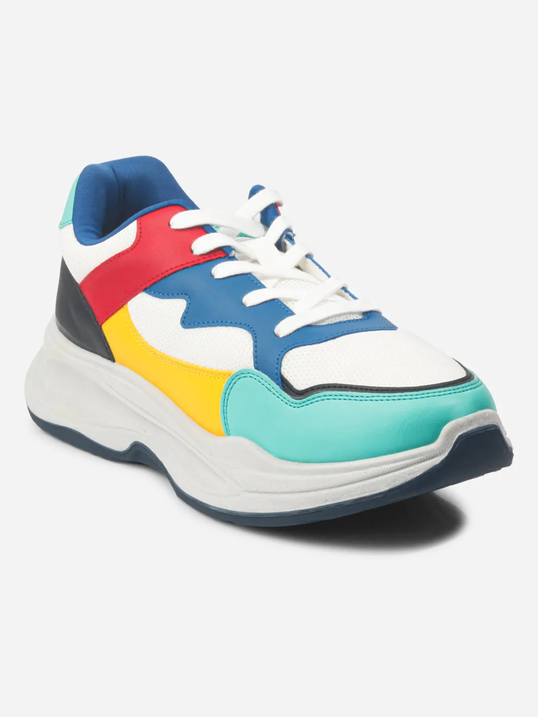 Ultimate Stability Men's Colourblocked Lace Up Sneakers (IX1065)