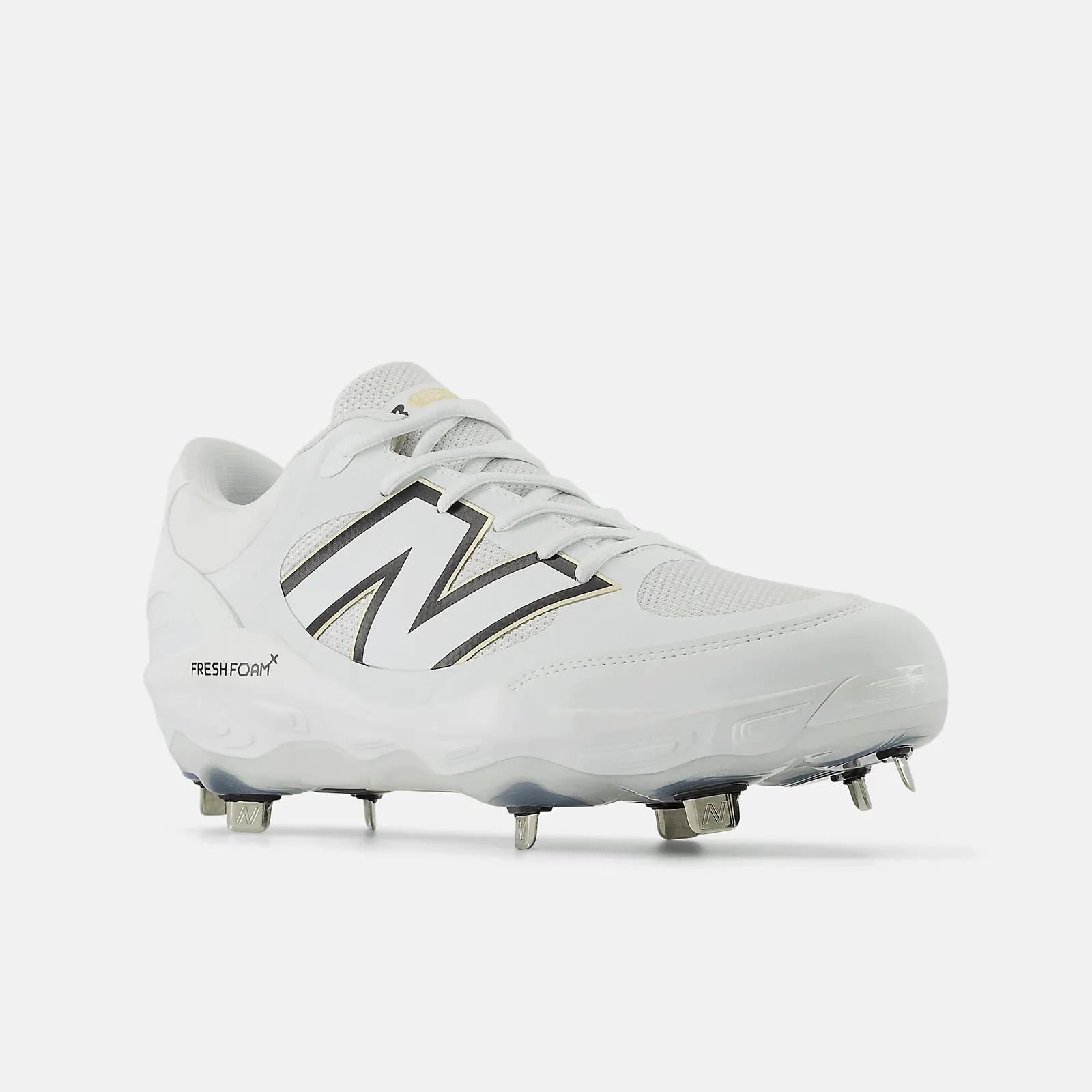 Luggage Fit New Balance Men's Fresh Foam X 3000 v7 Metal Baseball Cleats - White - L3000TW7