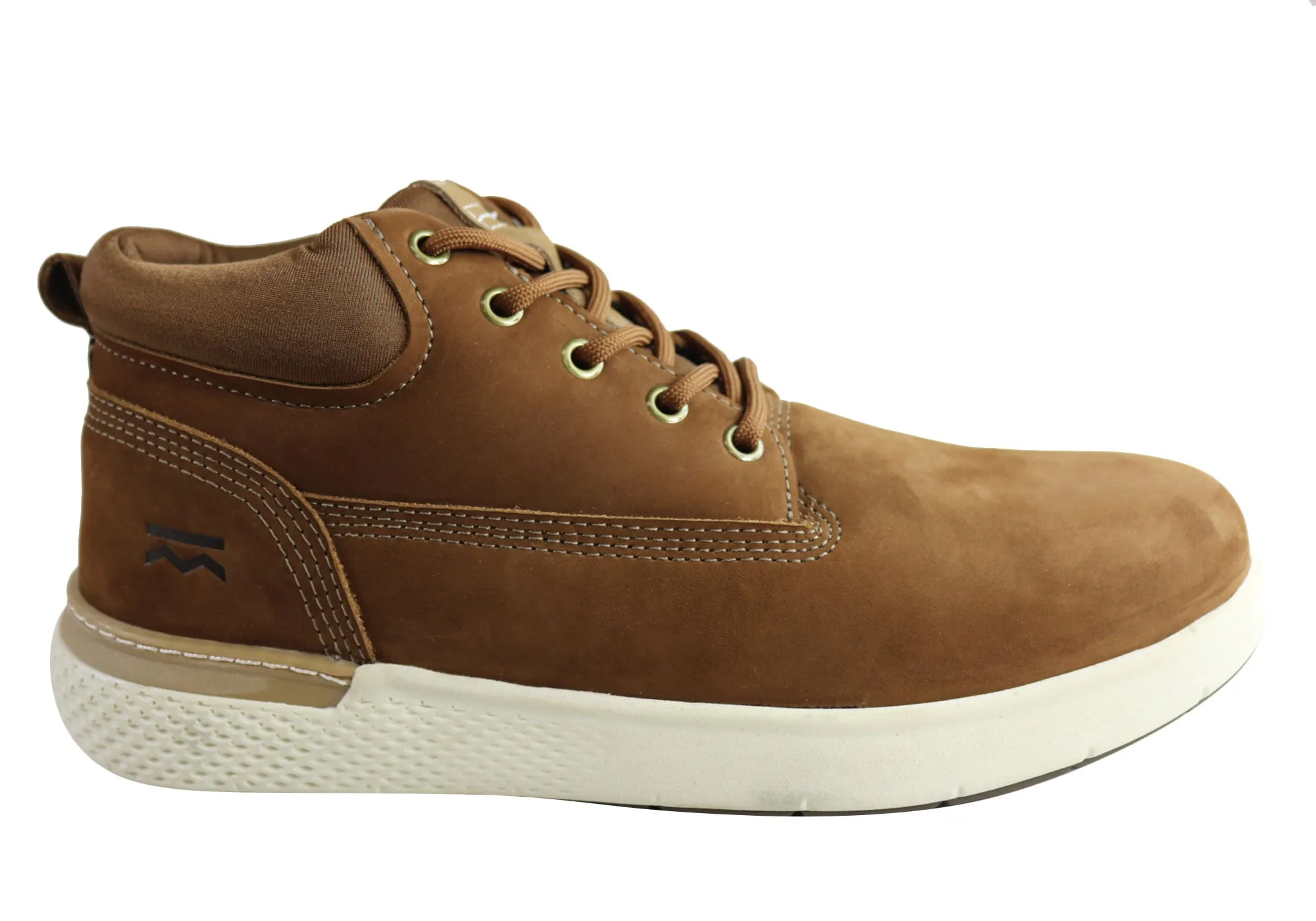 Padded Interior Cold Weather Commuter Bradok Cruizer BTS Mens Comfort Leather Casual Boots Made In Brazil