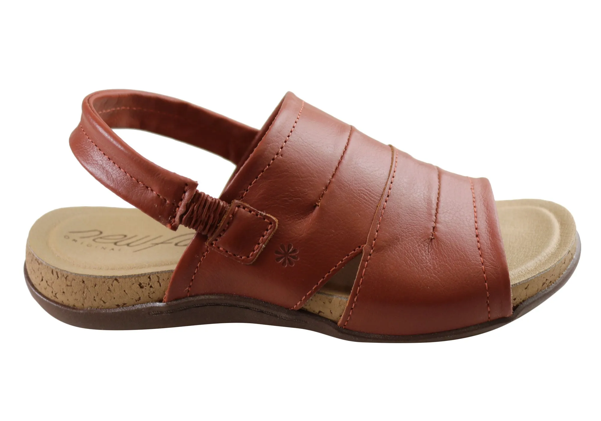 New Face Habour Womens Comfortable Leather Sandals Made In Brazil Heel Design Comfortable Outdoor Sandals