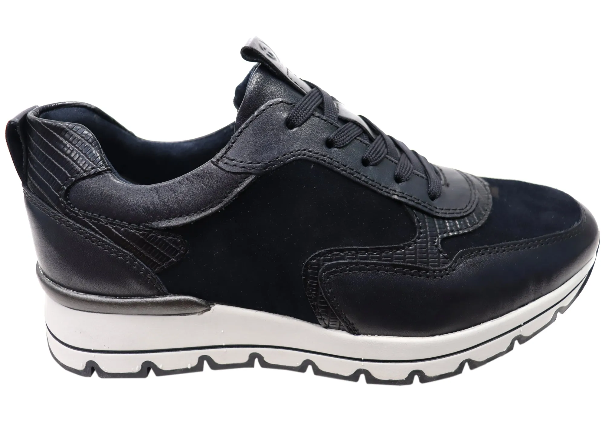 Tamaris Bahlia Womens Comfortable Leather Lace Up Casual Shoes Slow Step
