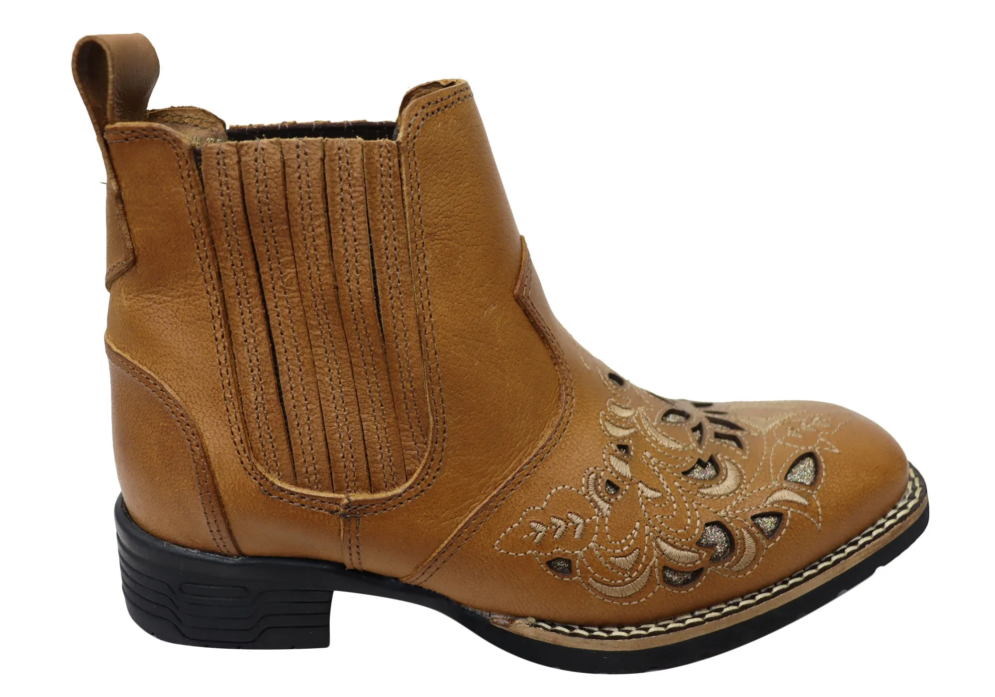Anti Odor Backcountry Camper D Milton Emma Womens Leather Western Cowboy Chelsea Ankle Boots