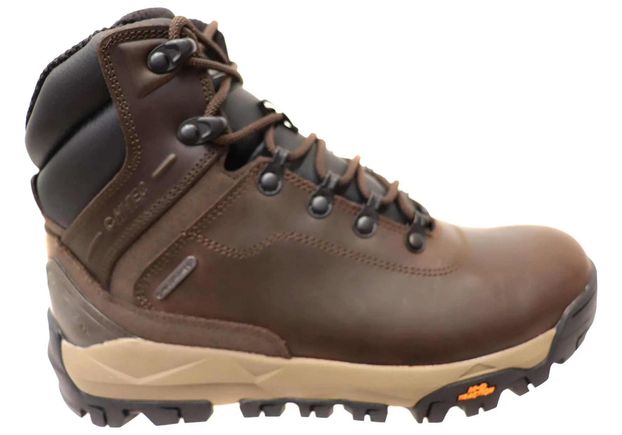Hi-Tec Mens Altitude Infinity Leather Mid Waterproof Hiking Boots Stable Ankle Rough Ground