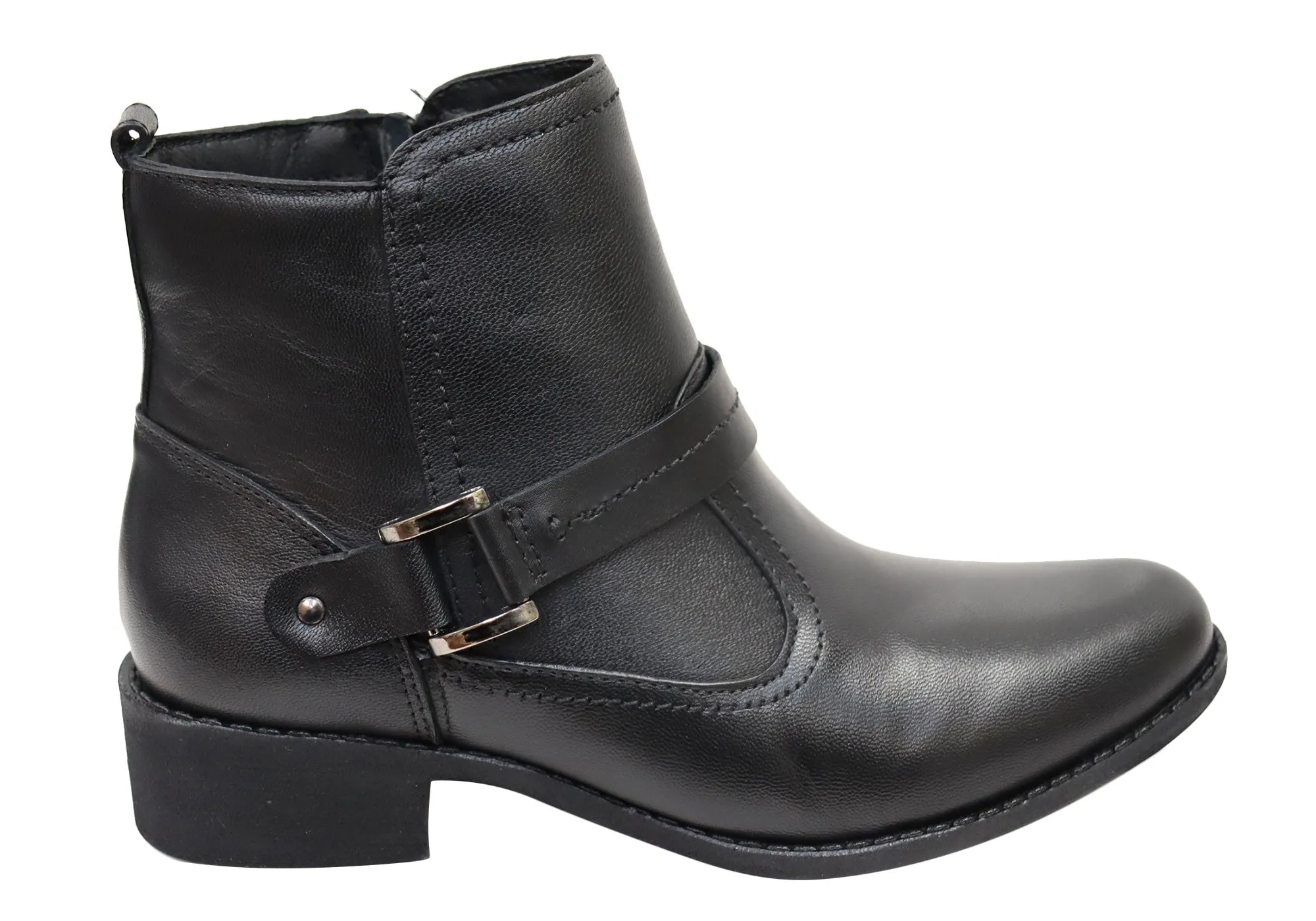 Work Day Slim Profile Via Paula Lotus Womens Comfortable Brazilian Leather Ankle Boots