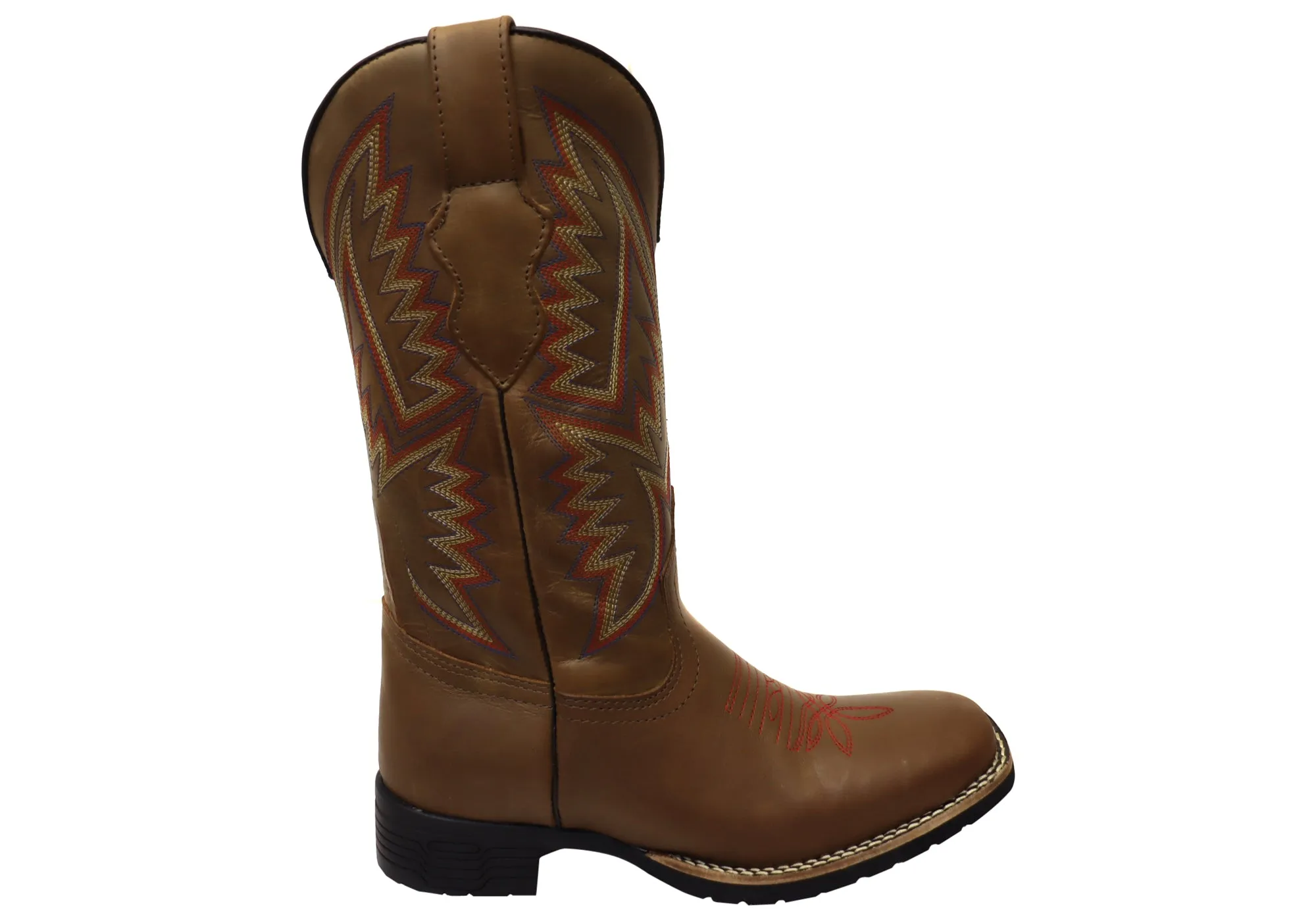 Shock   Absorbing Midsole D Milton Caroline Womens Comfortable Leather Western Cowboy Boots