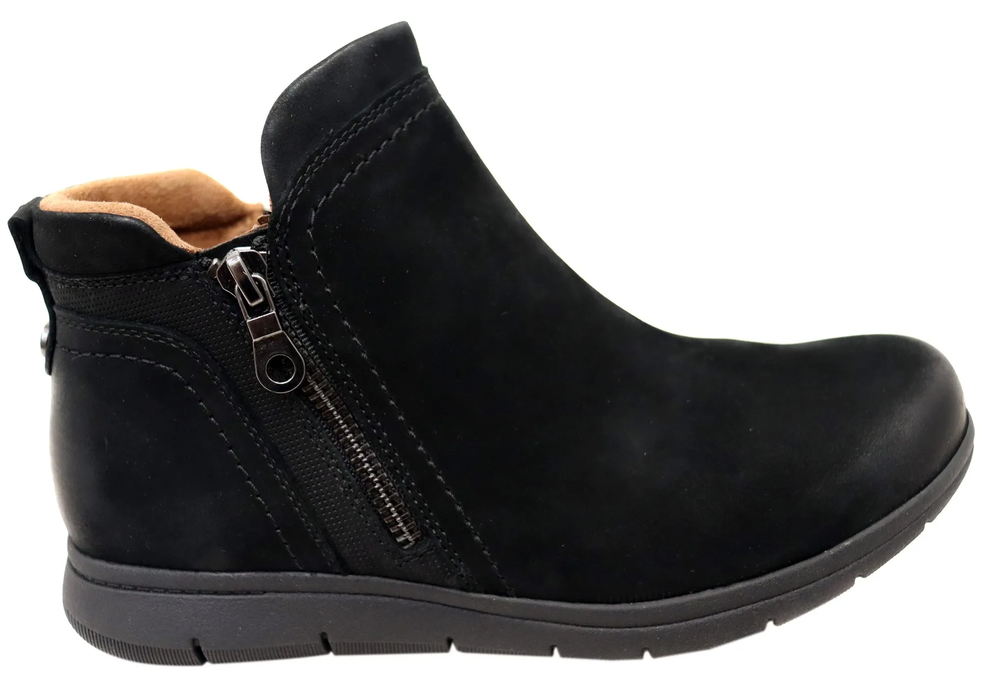 Street Utility Cobb Hill Lidia Zip Boot Comfortable Leather Ankle Boots