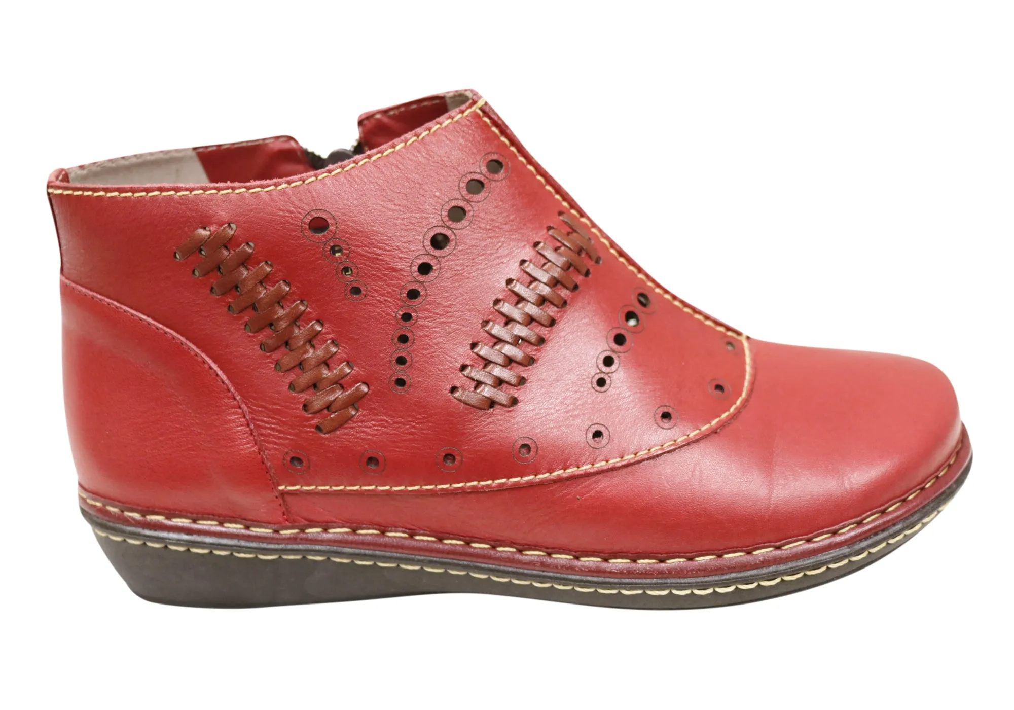 Waterproof Trail Runner Waterproof Cold Climate J Gean Petunia Womens Comfortable Leather Ankle Boots Made In Brazil