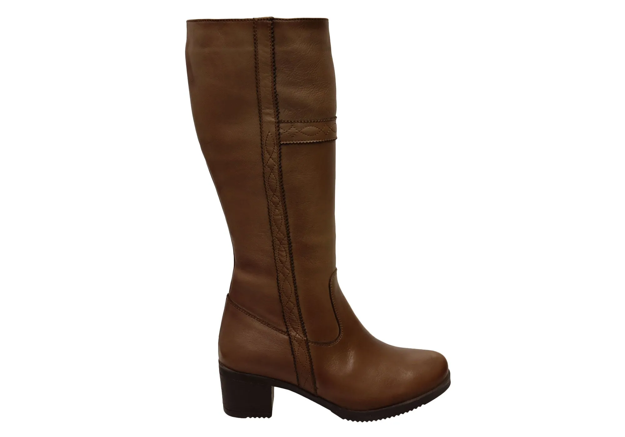 High Traction Outdoor Trek Orizonte Womens Expo European Comfortable Leather Knee High Boots