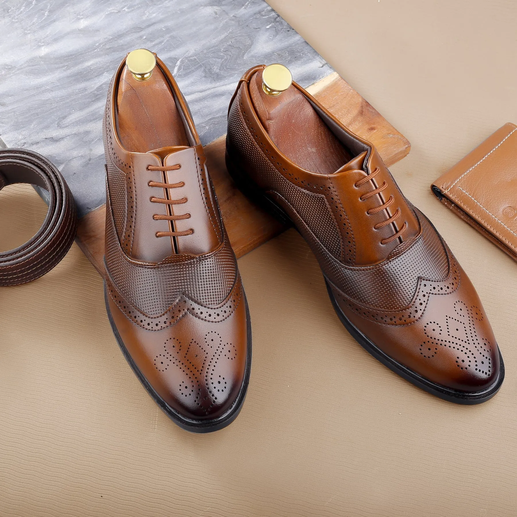Bacca Bucci VICTORIA Formal Shoes with Superior Comfort | All Day Wear Office Or Party Lace-up Shoes All Day hypoallergenic