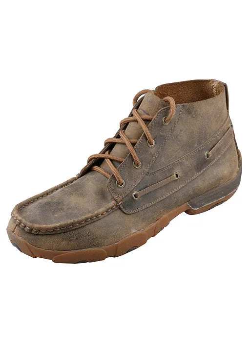 Twisted X Lace-Up Chukka Men's Driving Moc Breathable Design