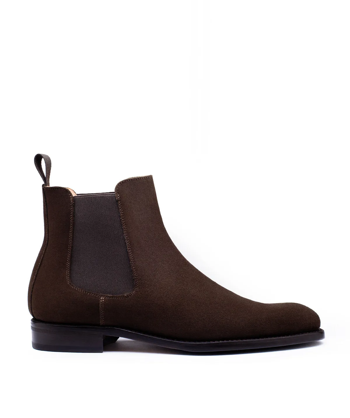 Bottines CHELSEA Veau Velours Marron Adjustable Lace Lock Outdoor Move