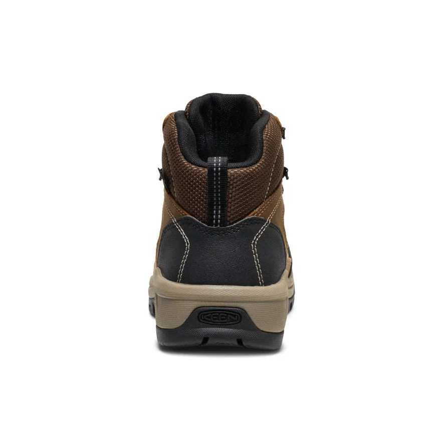 Rich Glow Firm Ground Women's Skokie Waterproof Work Boot (Soft Toe)  |  Bison/Black