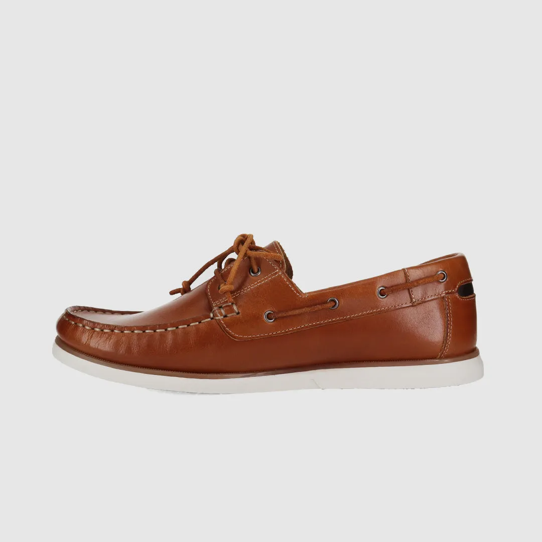 Glide Hike Airport Style Brighton Boat Shoes Cognac