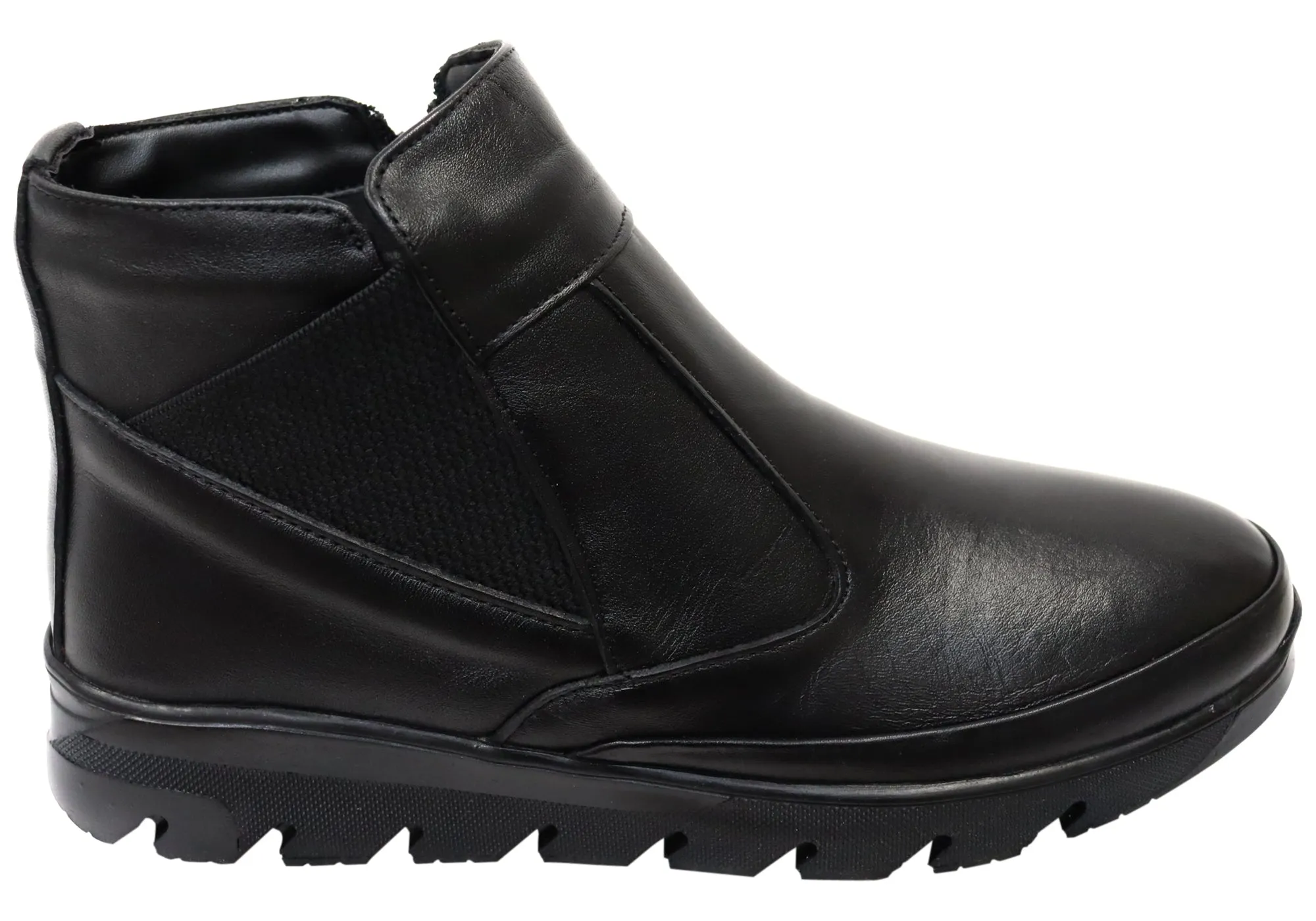Rain Friendly Orizonte Austina Womens European Comfortable Leather Ankle Boots
