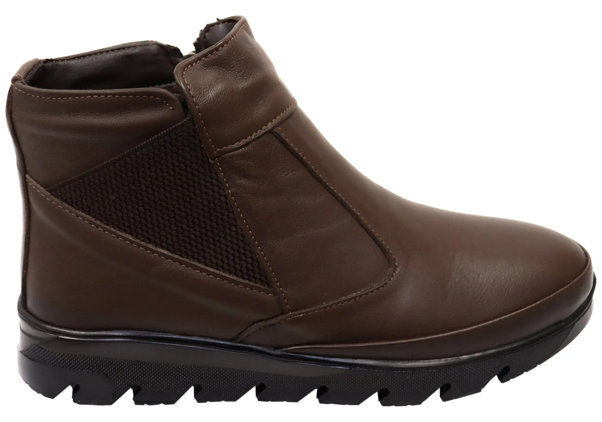 Orizonte Austina Womens European Comfortable Leather Ankle Boots Reinforced Form Weekend Camping