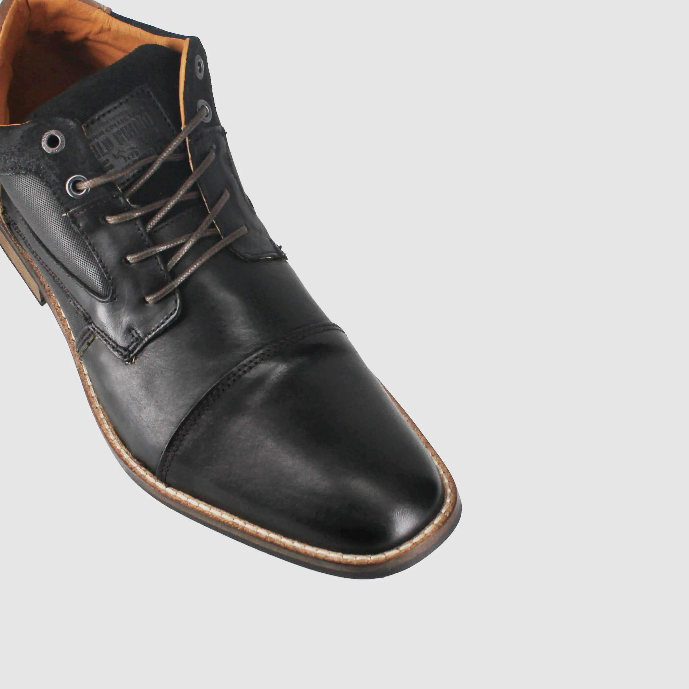 Dynamite Lace Up Boots Black Comfortable Insole Party Goer