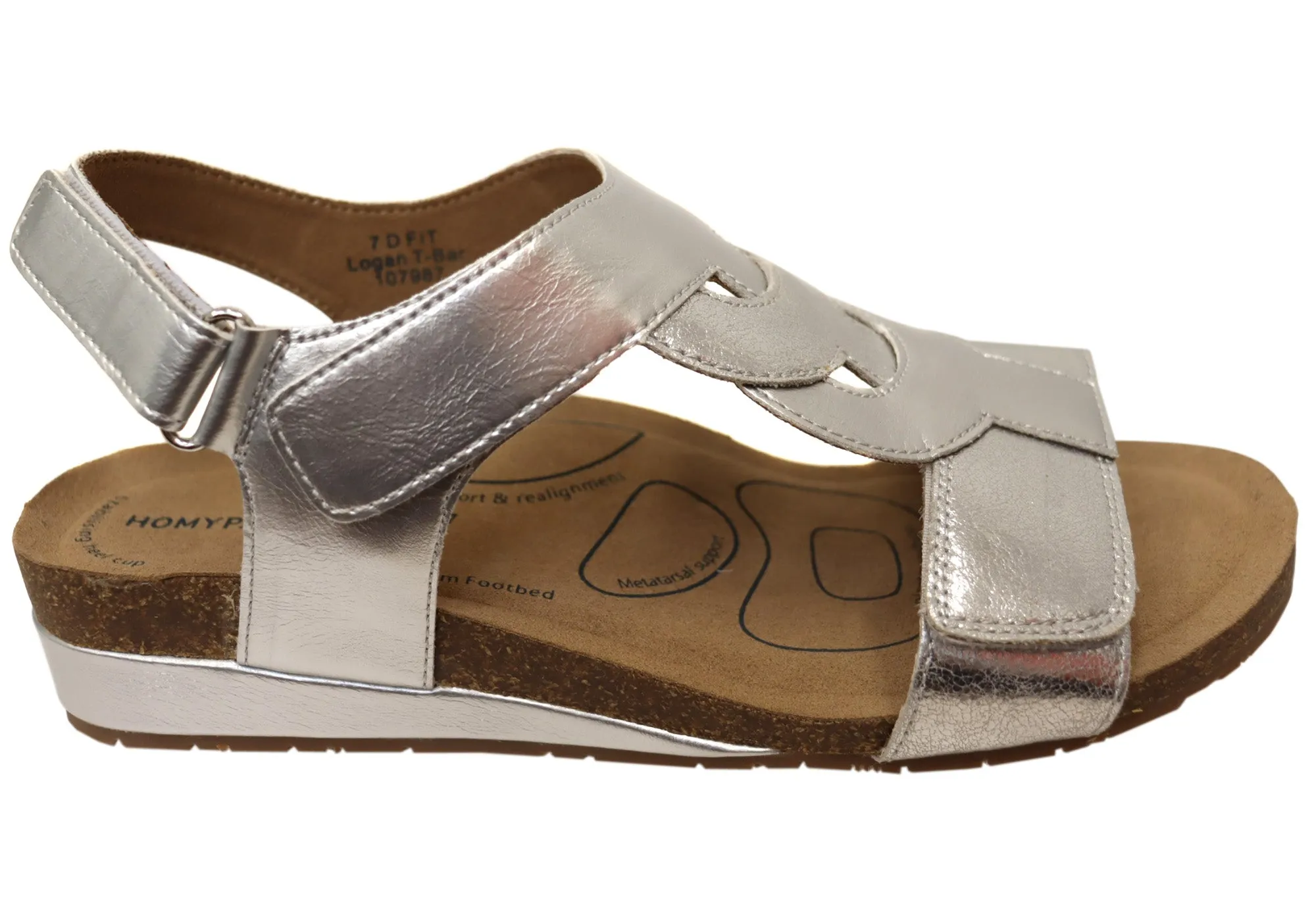Travel Comfort Shoes Urban Utility Homyped Logan T Bar Womens Comfortable Wide Fit Sandals