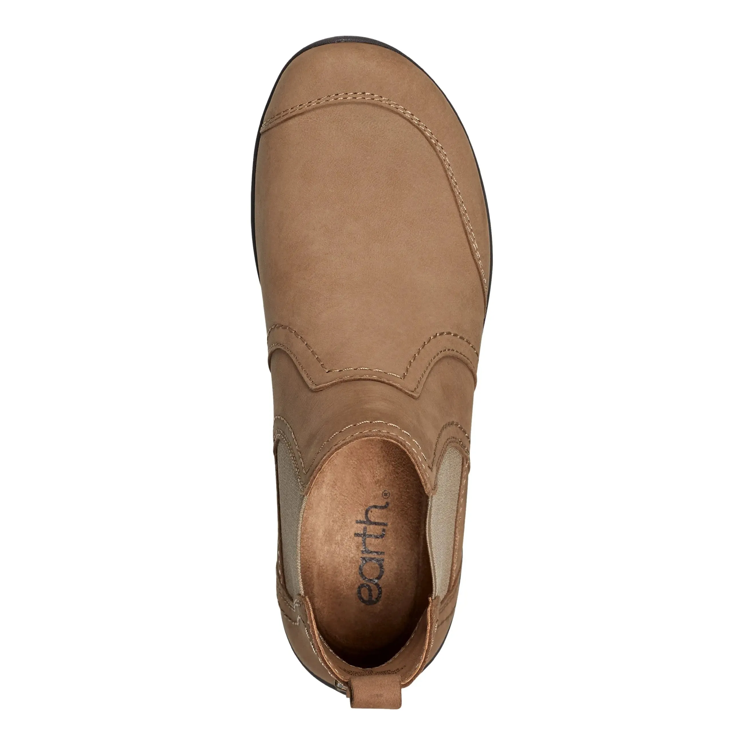 Faine Round Toe Casual Slip-on Flat Booties Cushioned heel Durable Build Airport Travel