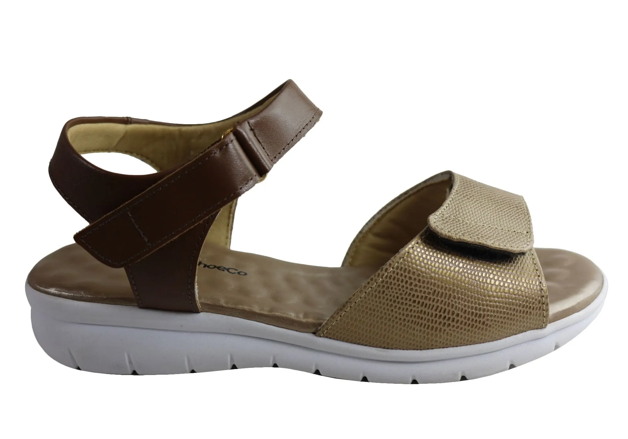 Slip In Errand Style Comfortshoeco Sally Womens Leather Sandals With Adjustable Straps
