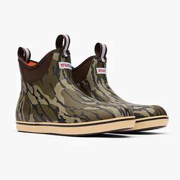 Men's 6" Mossy Oak? Bottomland Ankle Deck Boot sweat-wicking Cold   Resistant