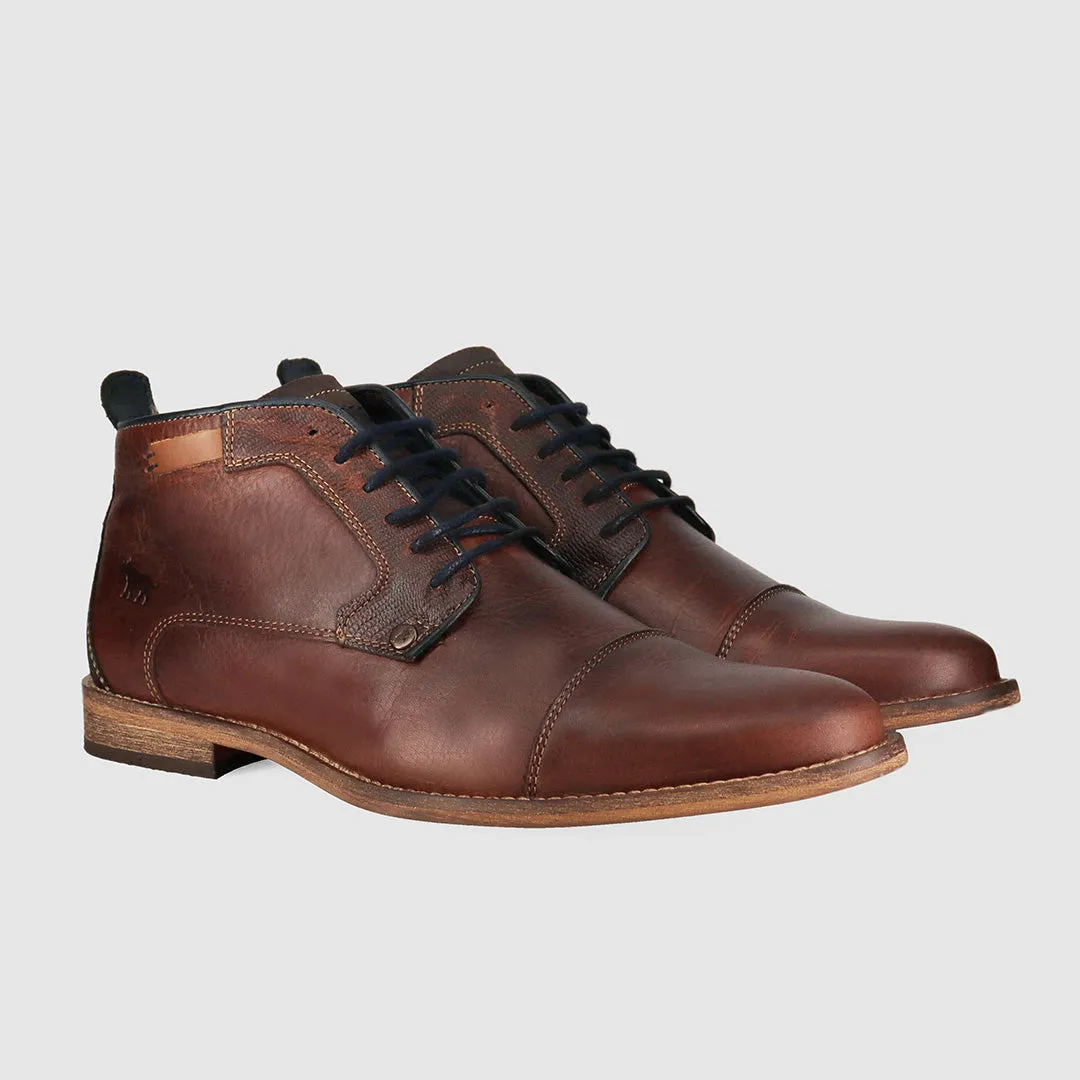Seamless Comfort Urban Commute All Weather Windy Weather Cheeta Lace Up Boots Dark Brown