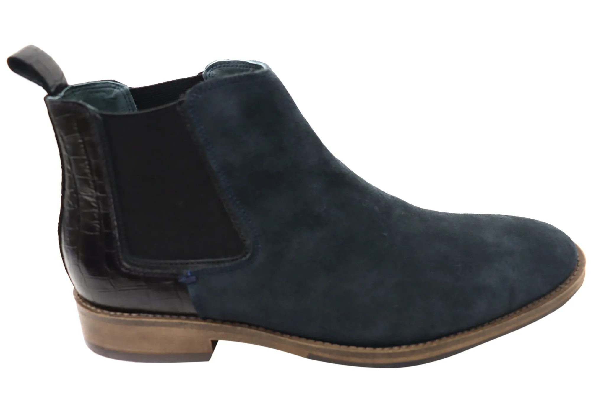 Savelli Legend Mens Comfort Leather Chelsea Dress Boots Made In Brazil Cushioned Step Night Travel Mid Rise